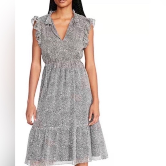 BTFBM Dresses & Skirts - BTFBM Women Summer Bohemian Floral Casual Wrap V Neck Ruffle Cap Sleeveless,sizS